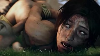 lara croft tied up